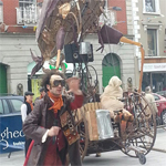 Kevin Walsh Dressed in Steampunk Apparel